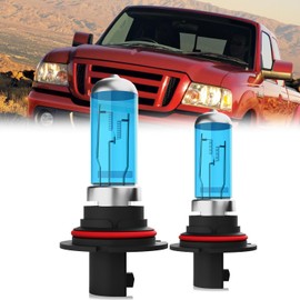 LECCIBUB Headlight Bulbs Compatible With Ford Ranger 1993-1997, 9007 High Low Beam Halogen Light Bulb Combo, Super Bright 6000K White, Plug and Play, Pack of 2