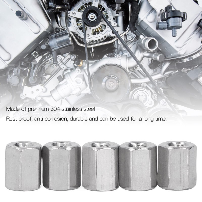 Pack of 20 Long Nuts M4 x 0.7 x 8