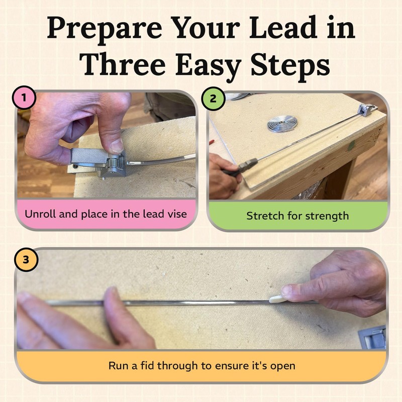 1/8" Flat U Lead Came for Stained Glass | 2