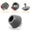 LERANXIN Sink Plug, Spiral Shape Rubber Stopper with Zinc Alloy