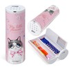 Locking Pencil Case with Calculator, Standing Cylindrical Pen Holder, Cute