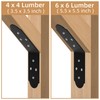 Rasugarlary Inside Mount 45 Degree Angle Bracket, 6"x 5"x 3"