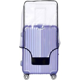 Suitcase Cover - Full Transparent Thicken Luggage Cover Protector with Large Velcro - Waterproof  Suitcase and Luggage Cover - Color: Full Clear, size: 20inch