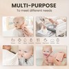 Konssy 10-Pack Muslin Baby Washcloths,100% Cotton Baby Wash Cloths for