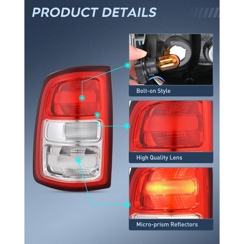 Nilight Taillight Assembly Compatible with 2019 2020 2021 2022 2023