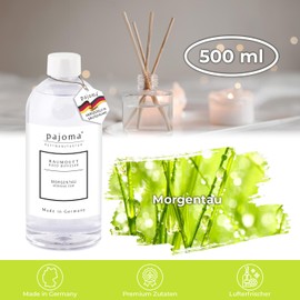 pajoma® Room Fragrance Refill Bottle 500 ml, Morning Dew, Refill for Air Freshener, Intense and High-Quality Fragrance in Premium Quality