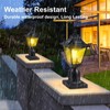 DARIISI 2 Pack Solar Post Lights, Motion Sensor Solar Lamp