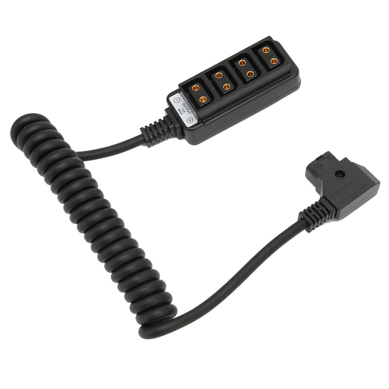 D Tap Male to 4 Port Dtap Female Splitter Power