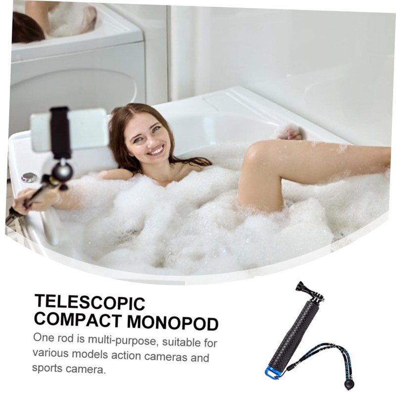 TEHAUX Telescopic Selfie Stick Monopod Extendable Aluminum Alloy Camera Pole