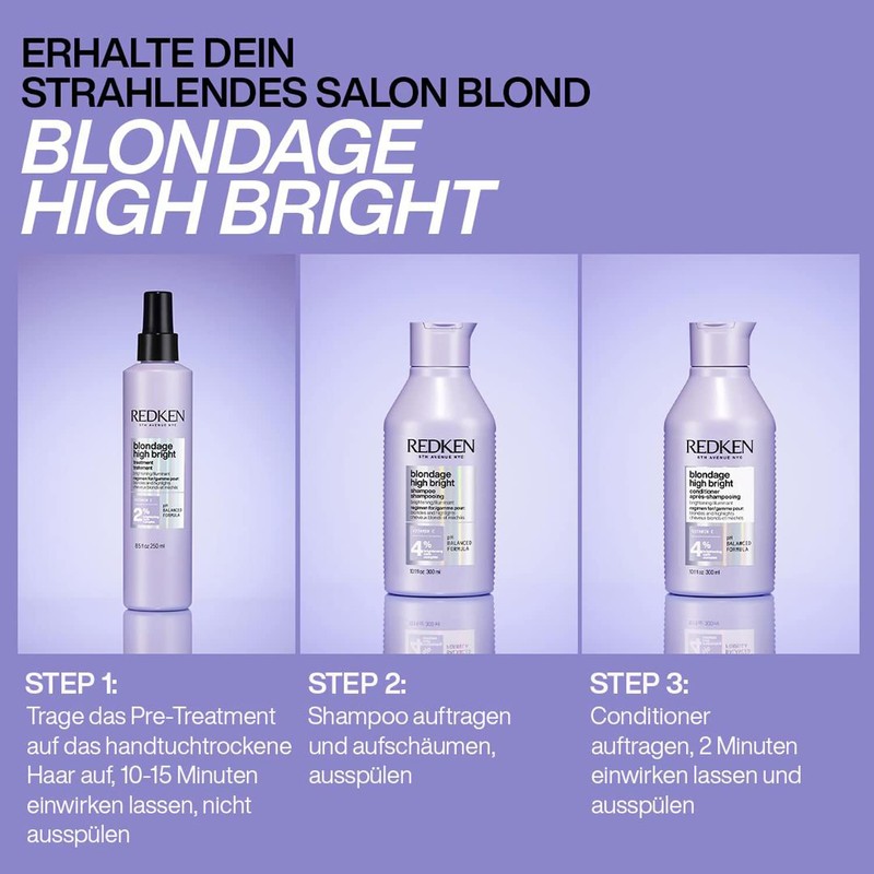 Redken Conditioner for blonde hair, brightening effect, with vitamin C,