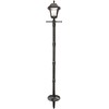 Gama Sonic Baytown Solar Lamp Post, Black Outdoor Durable with