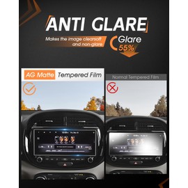 CDEFG Matte Anti Glare for 2024 2025 Kia Soul Screen Protector, 10.25 Inch Touchscreen, for Soul (S, GT-Line, EX) Accessories Matte Tempered Glass