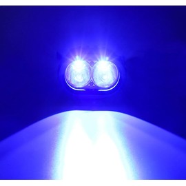 X-STYLE 20W LED Work Light, Blue Forklift Light, 12 V, 24 V, Narrow Angle, Motorcycle, Foclamp, Truck, Tire Light, Snowblower, Auxiliary Light, Agricultural Machinery, Outside Light, Round Type, Pack