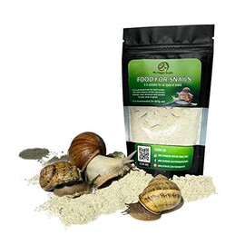 Land Snail Food with Protein + Calcium + Minerals - 7 Oz (200 Grams) - for All Types of Pet Snails: Garden, African Giant, Helix Aspersa, Pomatia