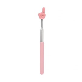 1 Pc Telescopic Teachers Pointer, Teaching Pointer Stick for Classroom, Metal Hand Retractable Pointer Extended Length 21.6 Inch, Handheld Presenter Whiteboard Pointer Presentation Products (Pink)