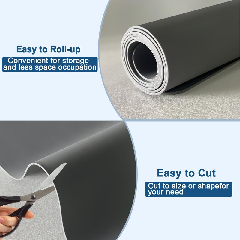 47.2''x23.6''(120cmx60cm) Large Silicone Mat for Kitchen Counter, Non-Slip Heat Resistant