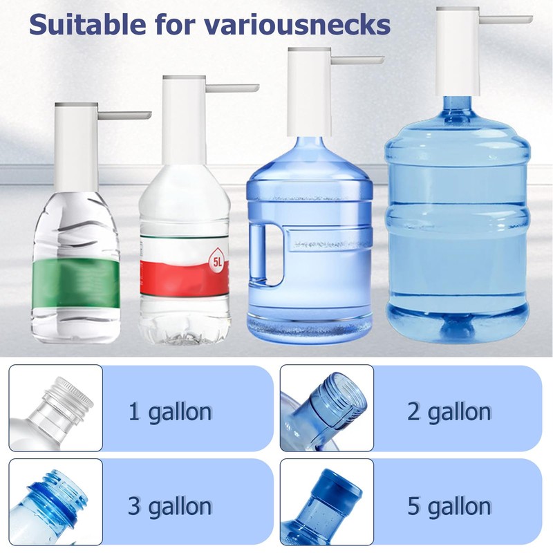 Water Bottle Pump Touch Control Foldable Automatic Type C Charging