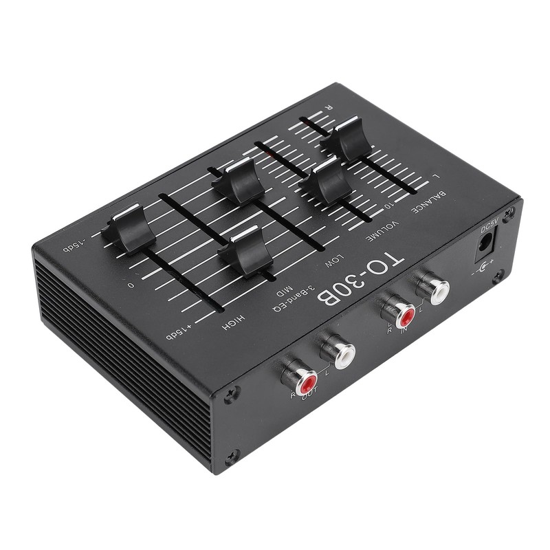 Stereo EQ Equalizer,3 Band Sound Channel Equalizer with Balance Volume