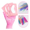 50 Pares Parches 50 Cepillos Glitter 100 Microbrush Pestañas