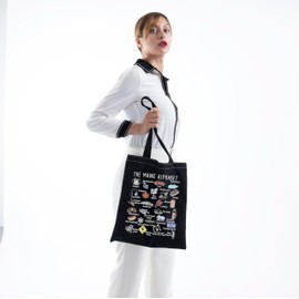 Maine State Tote Bag Welcome To Maine Moving to Maine Gift Maine Travel Gift (Maine State Tote BLK)