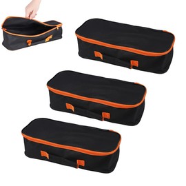 Open Top Tool Tote,Wide Mouth Open Power & Hand Tools Bags Organizer for Men Women (3pack-16 Inch)