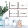 Relax Soak Unwind Breathe Wall Art Bathroom Decor (Set of