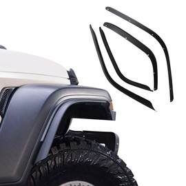 ETL INDUSTRIES Front & Rear Fender Flares Extensions Set Fits 2018-2024 for Jeep Wrangler JL JLU (Fit for Sahara Low Fenders, Not fit 4xe)