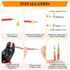 808Pcs 50 Sets Waterproof Automotive Electrical Wire Connectors with Ratcheting