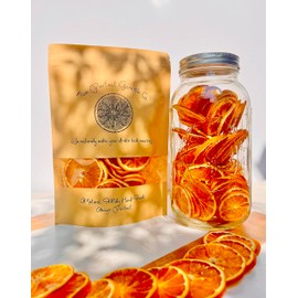 The Perfect Garnish Co. Dehydrated Orange Wheels - 30 Slices Dried Oranges - Natural Fruit