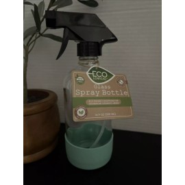 eco+ EcoLogical Clear Glass Spray Bottle TEAL 16.9 OZ