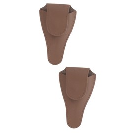 Minkissy 2pcs Nailcutter Tool Scissors Cover Cuticle Nipper Holding Cover Protective Cap Pu Material Durable