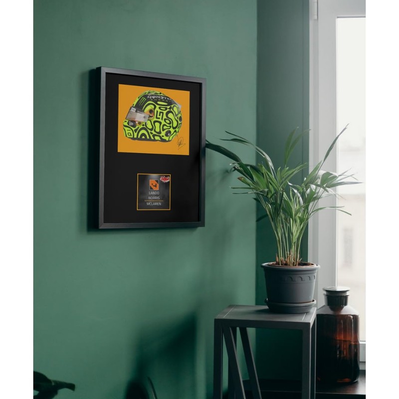 Lando Norris (Bold) Framed Display Gift with Reproduced Digital Signature