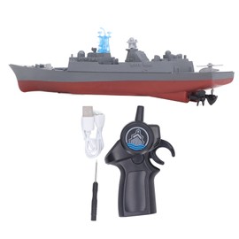 2.4G RC Aircraft Carrier Toy Simulated Dual Propeller Water Sensor Remote Control Ship Toy Type A