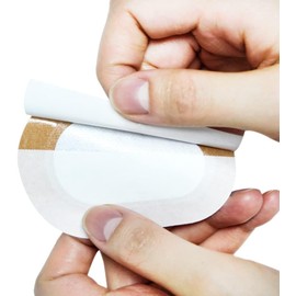 AndicAge 120pcs Adhesive Eye Patches Breathable Fabric Adhesive Bandages for Adults Girls Boys with Lazy Eye Amblyopia, Skin Color