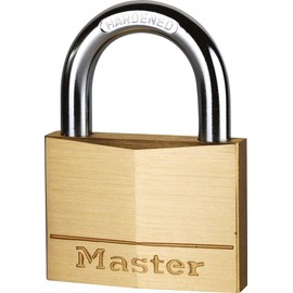 Master Lock 130EURD Key Padlock with Brass Body, Gold, 4,9 x 3 x 1,2 cm