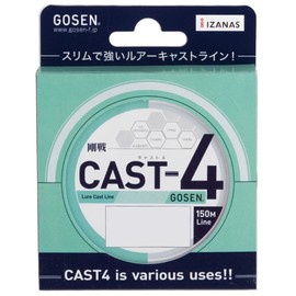 GOSEN GS41505 PE Line Cast 4 150m 0.5 No. 11 lb (5.0 kg) Coral Orange