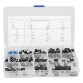 Acogedor Inductor Coil, Inductor, Electronic Circuit, Storage Case Included, Operating Temperature: 44 - 176°F (20 - 80 °C), Pack of 145, Black
