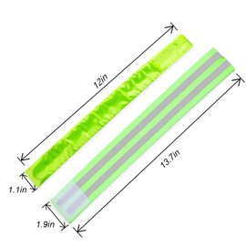 Ubrand 4 PCS Reflective Bands for Wrist, Arm, Ankle,Leg. High Visibility Reflective Bands, Safety Reflector Tape Straps, High Visibility Reflective Gear for Night Running, Cycling, Walking