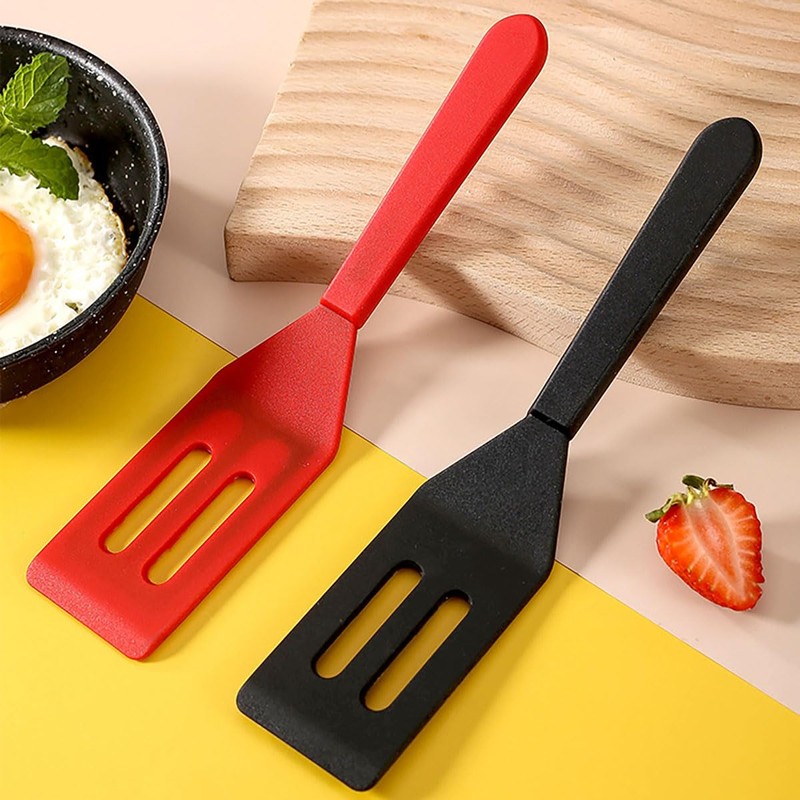 【2 Pack】Kunovo Small Spatula for Nonstick Cookware Mini Spatulas for