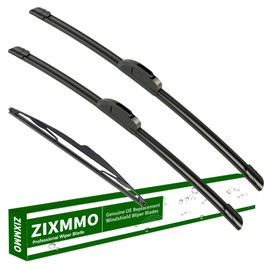 ZIXMMO 24"+18" Windshield Wiper Wlades with 12" Rear Wiper Blades Set Replacement for Kia Sportage 2011-2016, Hyundai Elantra 2009 2010 -Original Factory Quality，Easy DIY Install (Set of 3)