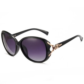 Cyxus 2024 New Polarized Sunglasses for Women UV Protection TAC Lens Oval Ultralight PC Frame Shades