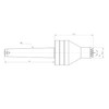 BMWOOD Crown Revolving Live Center MT1 1/2" Diameter for Woodturning
