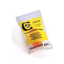 6" x 9" x 2 mil Clear Plastic Reclosable Chemotherapy Drug Transport Bags with Zip Top (Case of 1,000)