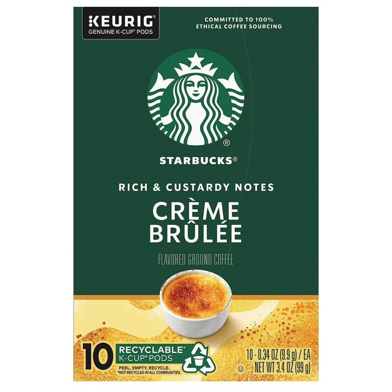 Starbucks 2 Boxes Starbucks Creme Brulee Keurig K-Cups Pods Natural