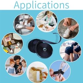 1 Inch Wide 33 Ft Long Sew on Hook and Loop Strips Fastening Nylon Fabric Tape Non-Adhesive Back Nylon Strips Fabric Fastener Industrial Strength Interlocking Tape