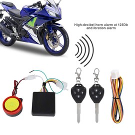 125dB 12V Waterproof Motorcycle Bike Anti-Theft Security Burglar Alarm System Scooter Double Scooter Remote Control