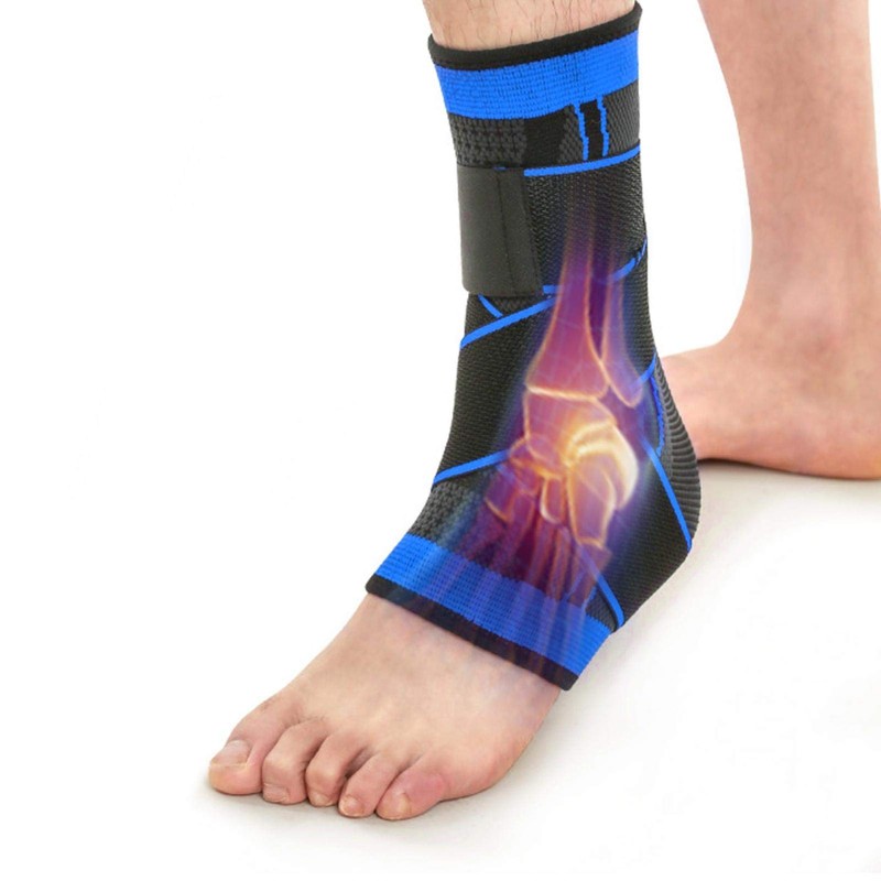 High Quality Breathable Nylon Fabric Ankle Support for Running (XL)