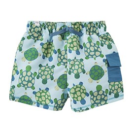Mud Pie Boys Swim Trunks, Turtle, Large | 4T-5T