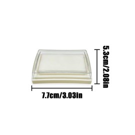 HAIKING Blank Ink Pad, 6 PCS Empty Stamp Pad for Painting, Crafting, Scrapbook (2.03 x 2.08 in)