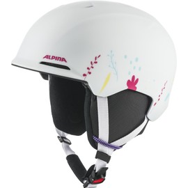 ALPINA BRIX JR Unisex Youth Ski Helmet, White Graphic Matt, 48-52